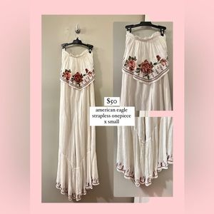 American Eagle floral romper!